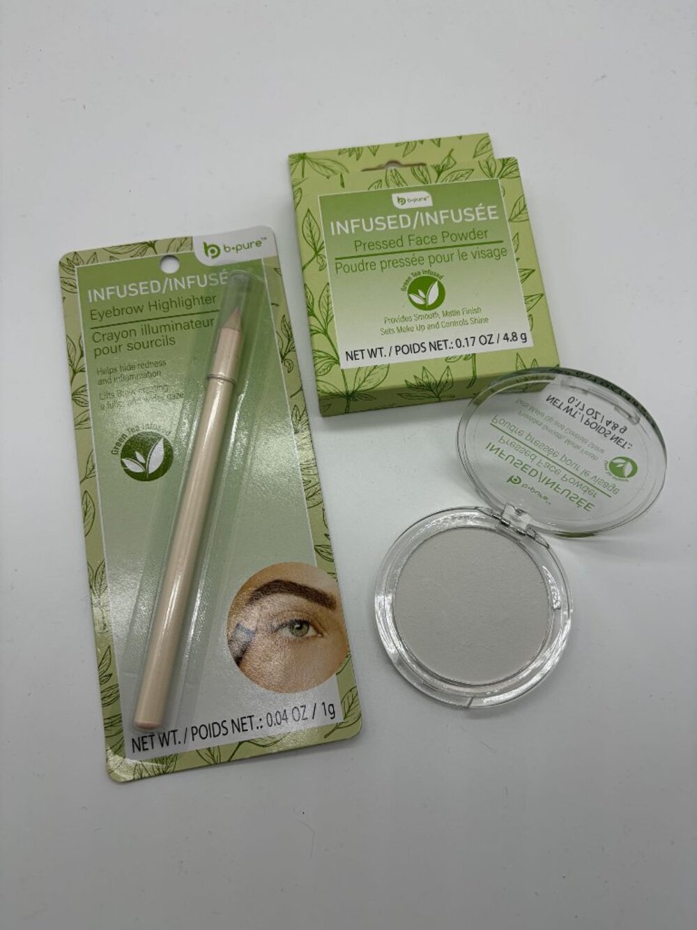 B-Pure Makeup Set Eyebrow Highlighter and Pressed Face Powder